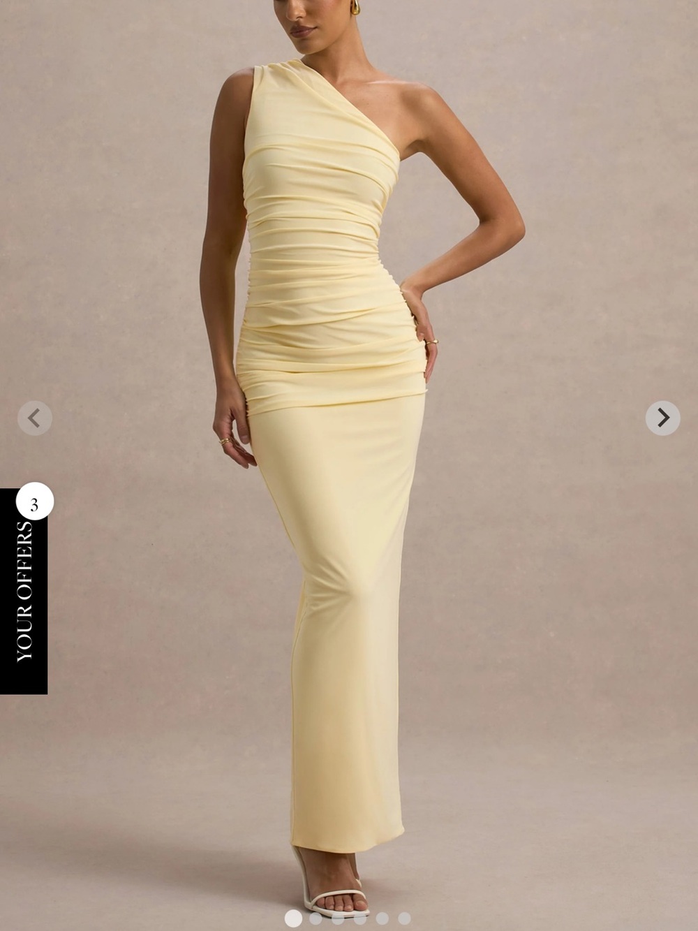 Club L London DALARIE - Pale Yellow